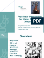 Prosthetic Interventions in Upper Extremity Amputees