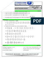 Devoir Mathematiques N°1 Du 1er Semestre 4ème 2019-2020 Senegal