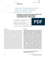 Evaluation of Dental Plaque Control in P