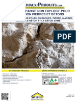 Mortier Expansif Non Explosif Pour Demolition Pierres Et Beton FT