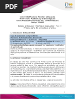 Guía de Actividades y Rúbrica de Evaluación - Unidad 2 - Paso 3 - Primera Parte Del Proyecto de Práctica