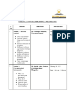 FINAL Contract Drafting and Negotation Schedule