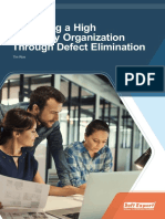 Becoming High Reliability Organization Through Defect Elimination