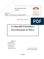 Le Dispositif D'incitation À L'investissement.