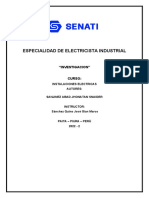 Especialidad de Electricista Industrial: "Investigacion" Curso