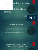 Anesthesia For Day-Care Surgery