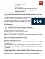 9TH - Icse - Physics - Worksheet - Pressure in Fluids and Atmospheric Pressure - 2