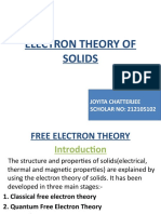 Electron Theory of Solids