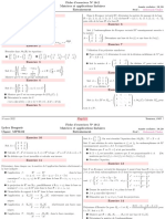 Calcul Matriciel - ApplicationsLinaires - Training