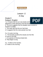 Grade VIII-English - (A Day)