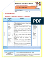 III-e9 s3 Sesión d4 Plan Lector La Boca Como Nido