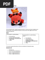 Cube Foxy Fox Amigurumi 