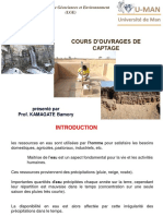 Cours D'ouvrages de Captage M1 GM 2022-2023