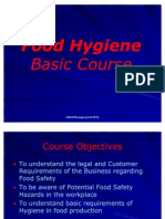 Food Hygiene Basic Course