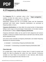 4.3 Frequency Distribution