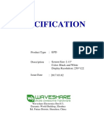 2.13inch E-Paper Datasheet