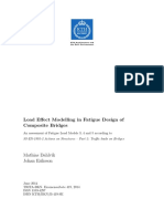 Load Effect Modelling in Fatigue Design of Composite Bridges