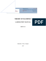 Theory of Machines I Laboratory Manual