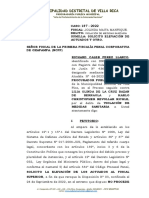 VIOLACIÓN DE MEDIDAS SANITARIA Elevacion de Actuados