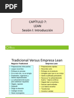 Capítulo 7: Lean Sesión I: Introducción