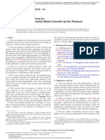 C231 Air Content of Freshly Mixed Concrete by The Pressure Method