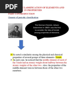 Periodic Classification of Elements