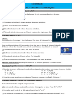 Chapitre 2 - La Stabilité Des Entités Chimiques - Exercices