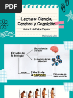 Lectura Ciencia, Cerebro, Cognición y Lectura Influencia de La Evolución y La Cultura en La Mente y La Conducta Social