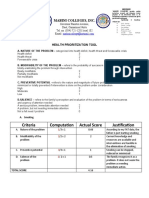 Health Prioritization Tool