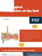 Sociological Perspective of The Self PDF