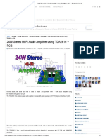 24W Stereo Hi-Fi Audio Amplifier Using TDA2616 + PCB - Electronic Circuits