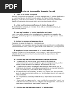 Guía de Derecho de Integración Segundo Parcial