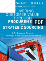 Delivering Customer Value Through Procurement and Strategic Sourcing