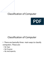 Classification of Computer