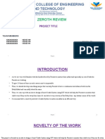 Project - Zeroth Review PPT Template