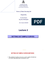 Course of Route Surveying Lab: Al Al-Bayt University Faculty of Engineering