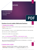 Chapter 2 - 1 - Partial Derivatives