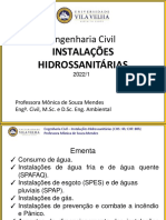 Apresentação-Instalações Hidrossanitárias 2022 2