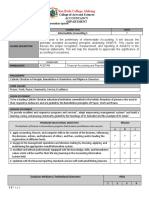 BS Accounting Information System OBE Syllabus - Intermediate Accounting 1