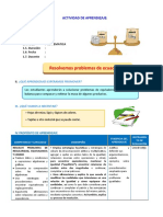 D1 A1 SESION Resolvemos Problemas de Ecuaciones.