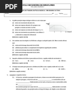 Ficha de Trabalho - Movimentos Na Terra