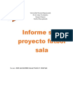 Informe Futbol Sala