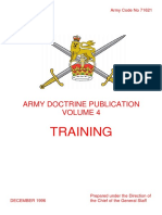 Army Docrine - Training