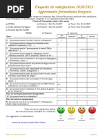 MFRO Enquete de Satisfaction Apprenants