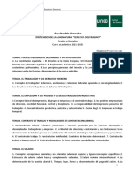 Programa de Derecho Del Trabajo Grado en Derecho