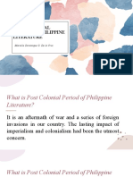 Post Colonial Period of The Philippines