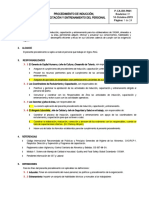 P-CA-RH-P001 Procedimiento Final Capacitacion, Inducción Con Codigo