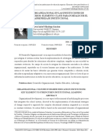 La Cultura Organizacional en Las Instituciones de Educación Superior: Elemento Clave para Fortalecer El Aprendizaje Institucional