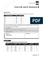 Cost DJB - July21 Suggested Answers