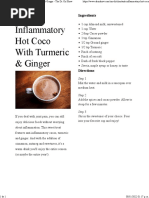 Anti-Inflammatory Hot Coco With Turmeric & Ginger - The Dr. Oz Show